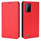 For Oukitel C25 Cubic Grid Texture Flip Leather Phone Case(Red) - 2