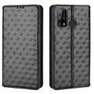 For Oukitel C23 Pro Cubic Grid Texture Flip Leather Phone Case(Black) - 2