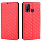 For Oukitel C23 Pro Cubic Grid Texture Flip Leather Phone Case(Red) - 2