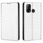 For Oukitel C23 Pro Cubic Grid Texture Flip Leather Phone Case(Silver) - 2