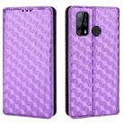 For Oukitel C23 Pro Cubic Grid Texture Flip Leather Phone Case(Purple) - 2