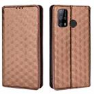 For Oukitel C23 Pro Cubic Grid Texture Flip Leather Phone Case(Brown) - 2