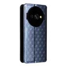 For Oukitel C59 / C59 Pro Cubic Grid Texture Flip Leather Phone Case(Blue) - 3