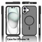 For iPhone 16 Skin Feel TPU Hybrid PC MagSafe Phone Case(Purple) - 2