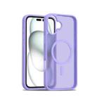 For iPhone 16 Plus Skin Feel TPU Hybrid PC MagSafe Phone Case(Purple) - 1