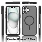 For iPhone 16 Plus Skin Feel TPU Hybrid PC MagSafe Phone Case(Purple) - 2