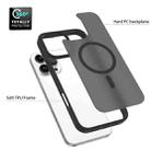 For iPhone 16 Pro Max Skin Feel TPU Hybrid PC MagSafe Phone Case(Black) - 3
