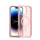 For iPhone 16 Pro Max Skin Feel TPU Hybrid PC MagSafe Phone Case(Pink) - 1