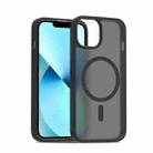 For iPhone 13 / 14 Skin Feel TPU Hybrid PC MagSafe Phone Case(Black) - 1