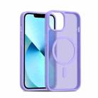 For iPhone 13 / 14 Skin Feel TPU Hybrid PC MagSafe Phone Case(Purple) - 1