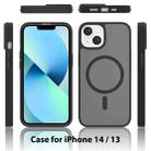 For iPhone 13 / 14 Skin Feel TPU Hybrid PC MagSafe Phone Case(Purple) - 2