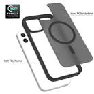 For iPhone 12 / 12 Pro Skin Feel TPU Hybrid PC MagSafe Phone Case(Blue) - 3