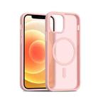 For iPhone 12 / 12 Pro Skin Feel TPU Hybrid PC MagSafe Phone Case(Pink) - 1
