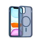 For iPhone 11 / XR Skin Feel TPU Hybrid PC MagSafe Phone Case(Blue) - 1