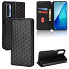 For TCL 20 5G / 20S / 20L / 20L+ Cubic Grid Texture Flip Leather Phone Case(Black) - 1