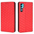 For TCL 20 Pro 5G Cubic Grid Texture Flip Leather Phone Case(Red) - 2