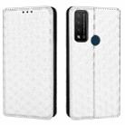 For TCL 20 R 5G / 20 AX 5G / Bremen 5G Cubic Grid Texture Flip Leather Phone Case(Silver) - 2