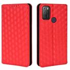 For TCL 20E / TCL 20Y Cubic Grid Texture Flip Leather Phone Case(Red) - 2