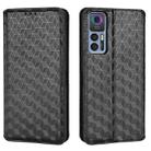 For TCL 30 4G / 5G / TCL 30+ 5G Cubic Grid Texture Flip Leather Phone Case(Black) - 2