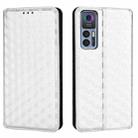 For TCL 30 4G / 5G / TCL 30+ 5G Cubic Grid Texture Flip Leather Phone Case(Silver) - 2