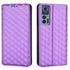 For TCL 30 4G / 5G / TCL 30+ 5G Cubic Grid Texture Flip Leather Phone Case(Purple) - 2