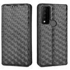 For TCL 30 XE 5G / TCL 30 V 5G Cubic Grid Texture Flip Leather Phone Case(Black) - 2