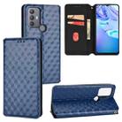 For TCL 30E / 30 SE / 305 / 306 Cubic Grid Texture Flip Leather Phone Case(Blue) - 1
