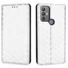 For TCL 30E / 30 SE / 305 / 306 Cubic Grid Texture Flip Leather Phone Case(Silver) - 2