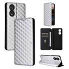For TCL 40 NxtPaper 4G Cubic Grid Texture Flip Leather Phone Case(Silver) - 1