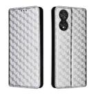 For TCL 40 NxtPaper 4G Cubic Grid Texture Flip Leather Phone Case(Silver) - 2