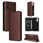 For TCL 40 NxtPaper 4G Cubic Grid Texture Flip Leather Phone Case(Brown) - 1