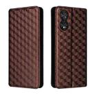 For TCL 40 NxtPaper 4G Cubic Grid Texture Flip Leather Phone Case(Brown) - 2
