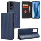 For TCL 40 NxtPaper 5G / 40 X / 40 XE Cubic Grid Texture Flip Leather Phone Case(Blue) - 1