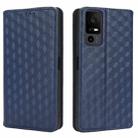 For TCL 40 XL Cubic Grid Texture Flip Leather Phone Case(Blue) - 2