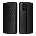 For TCL 50 LE / K23 / K24 Cubic Grid Texture Flip Leather Phone Case(Black) - 2