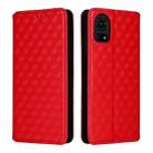 For TCL 50 LE / K23 / K24 Cubic Grid Texture Flip Leather Phone Case(Red) - 2