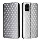 For TCL 50 LE / K23 / K24 Cubic Grid Texture Flip Leather Phone Case(Silver) - 2