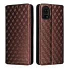 For TCL 50 LE / K23 / K24 Cubic Grid Texture Flip Leather Phone Case(Brown) - 2