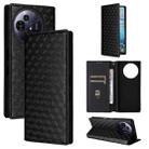 For TCL 50 NxtPaper / 50 Pro NxtPaper Cubic Grid Texture Flip Leather Phone Case(Black) - 1