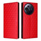 For TCL 50 NxtPaper / 50 Pro NxtPaper Cubic Grid Texture Flip Leather Phone Case(Red) - 2