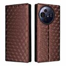 For TCL 50 NxtPaper / 50 Pro NxtPaper Cubic Grid Texture Flip Leather Phone Case(Brown) - 2