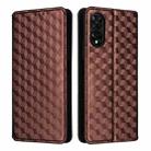 For TCL 50 SE 4G Cubic Grid Texture Flip Leather Phone Case(Brown) - 2