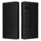 For TCL 502 Cubic Grid Texture Flip Leather Phone Case(Black) - 2
