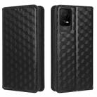 For TCL Ion X Cubic Grid Texture Flip Leather Phone Case(Black) - 2