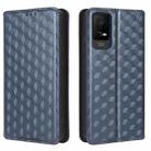 For TCL Ion X Cubic Grid Texture Flip Leather Phone Case(Blue) - 2