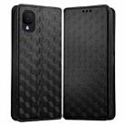 For TCL Ion Z Cubic Grid Texture Flip Leather Phone Case(Black) - 2