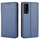 For TCL Stylus 5G Cubic Grid Texture Flip Leather Phone Case(Blue) - 2