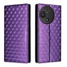 For TCL 60 5G / TCL 60R 5G Cubic Grid Texture Flip Leather Phone Case(Purple) - 2