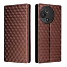 For TCL 60 5G / TCL 60R 5G Cubic Grid Texture Flip Leather Phone Case(Brown) - 2
