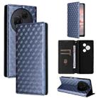 For TCL 60 NxtPaper Cubic Grid Texture Flip Leather Phone Case(Blue) - 1